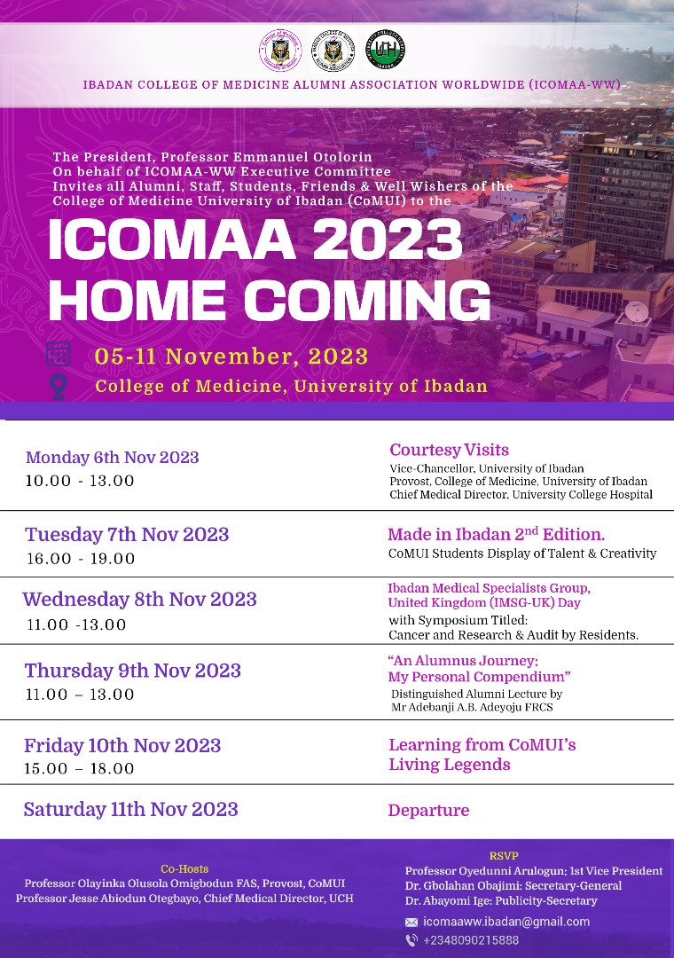 ICOMAA 2023 HOMECOMING COUNTDOWN