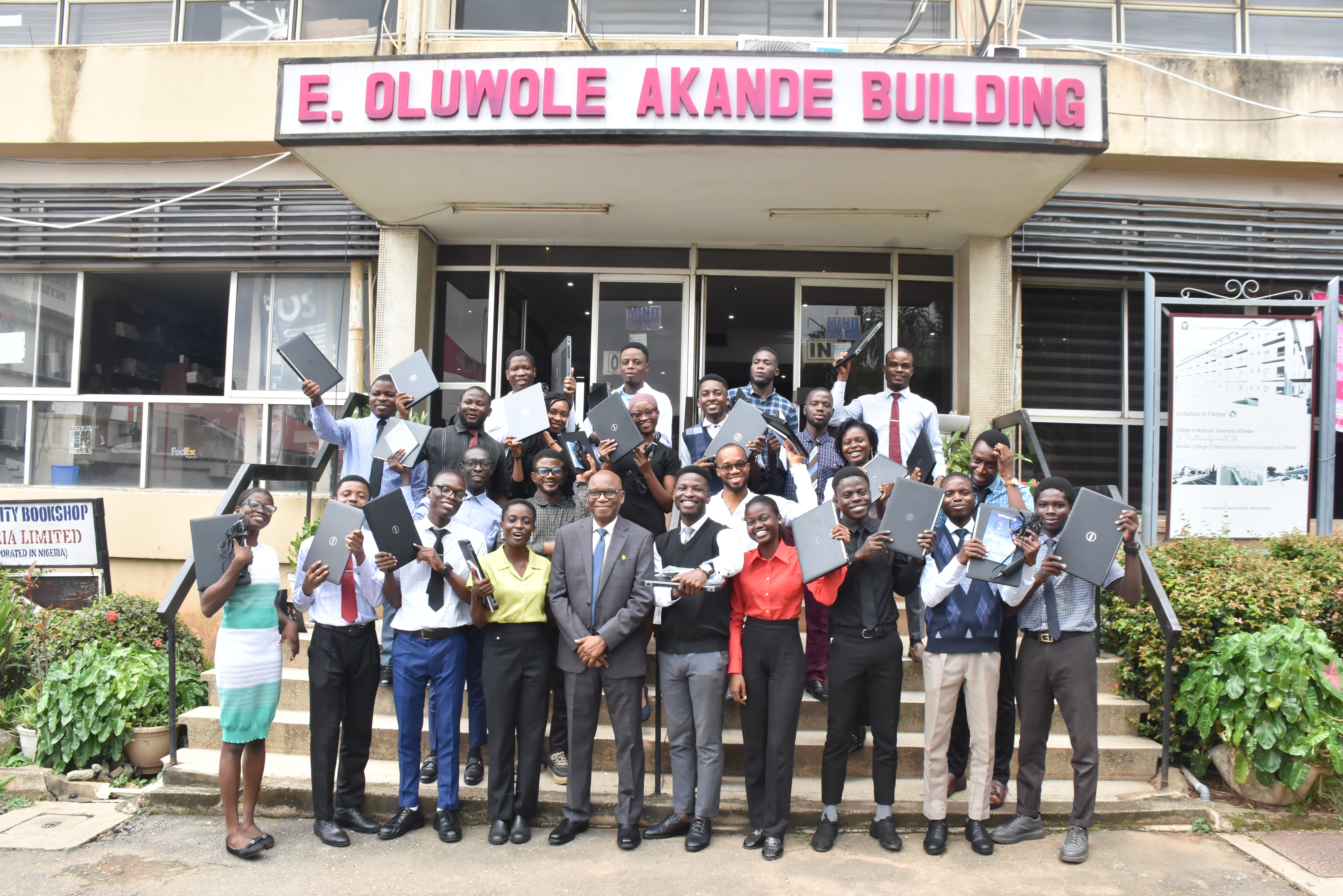 JESUS HOUSE BALTIMORE DONATES 28 LAPTOPS TO STUDENTS OF THE COLLEGE OF MEDICINE, UNIVERSITY OF IBADAN